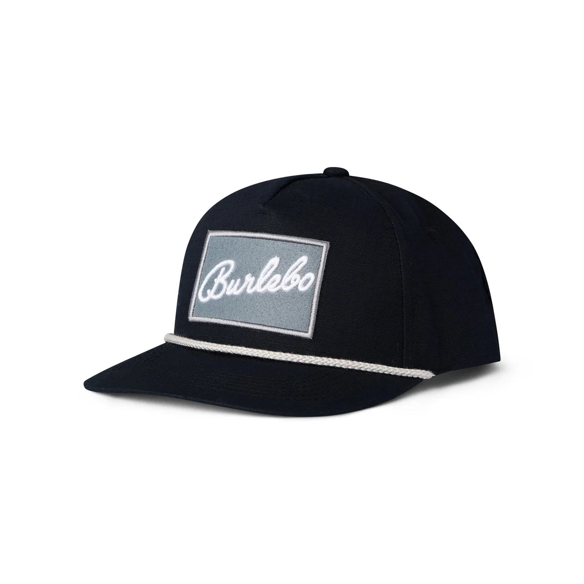 Hats | Burlebo Black Cap With Gray Patch
