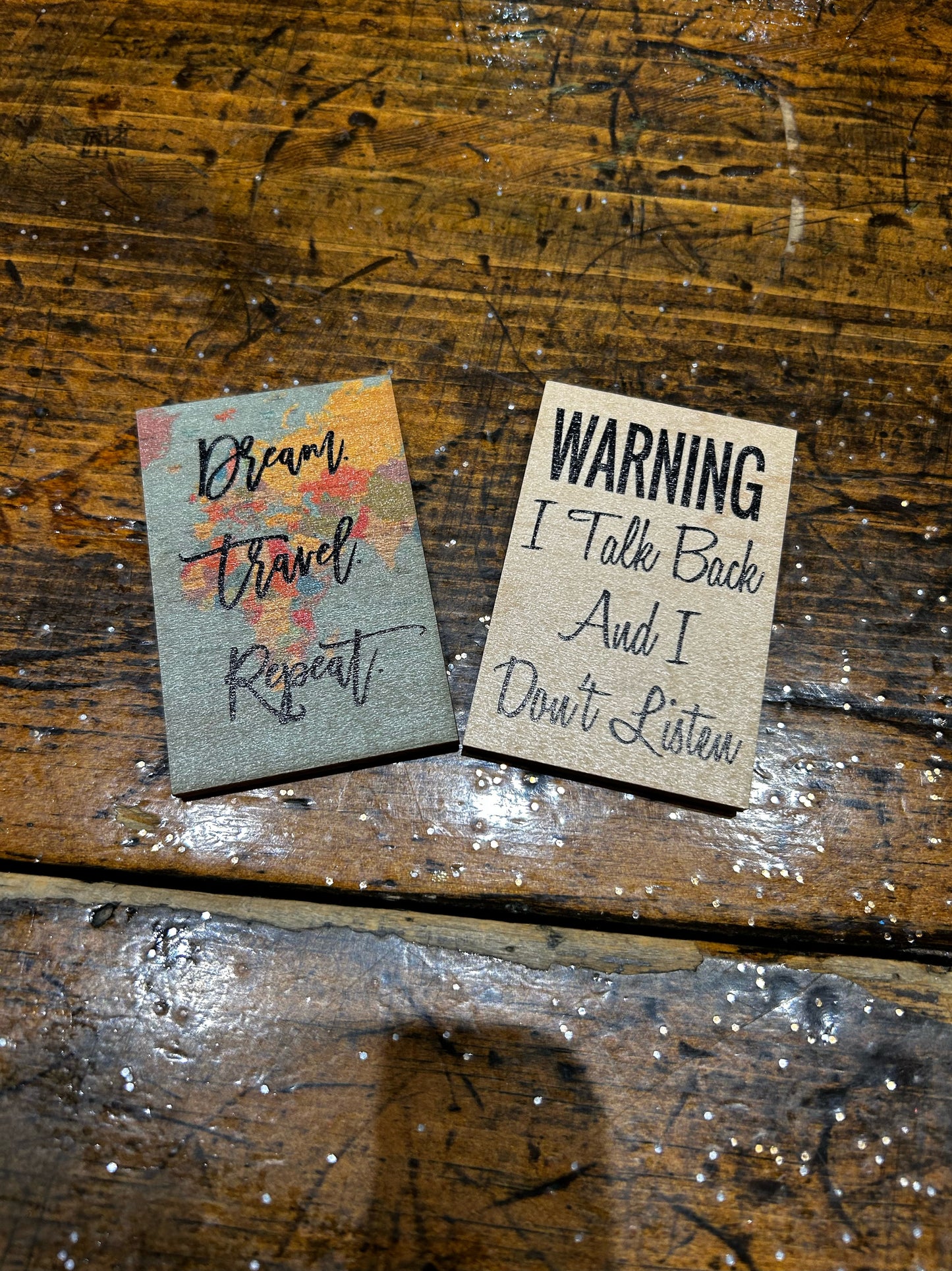 Stationary | Wood Magnets