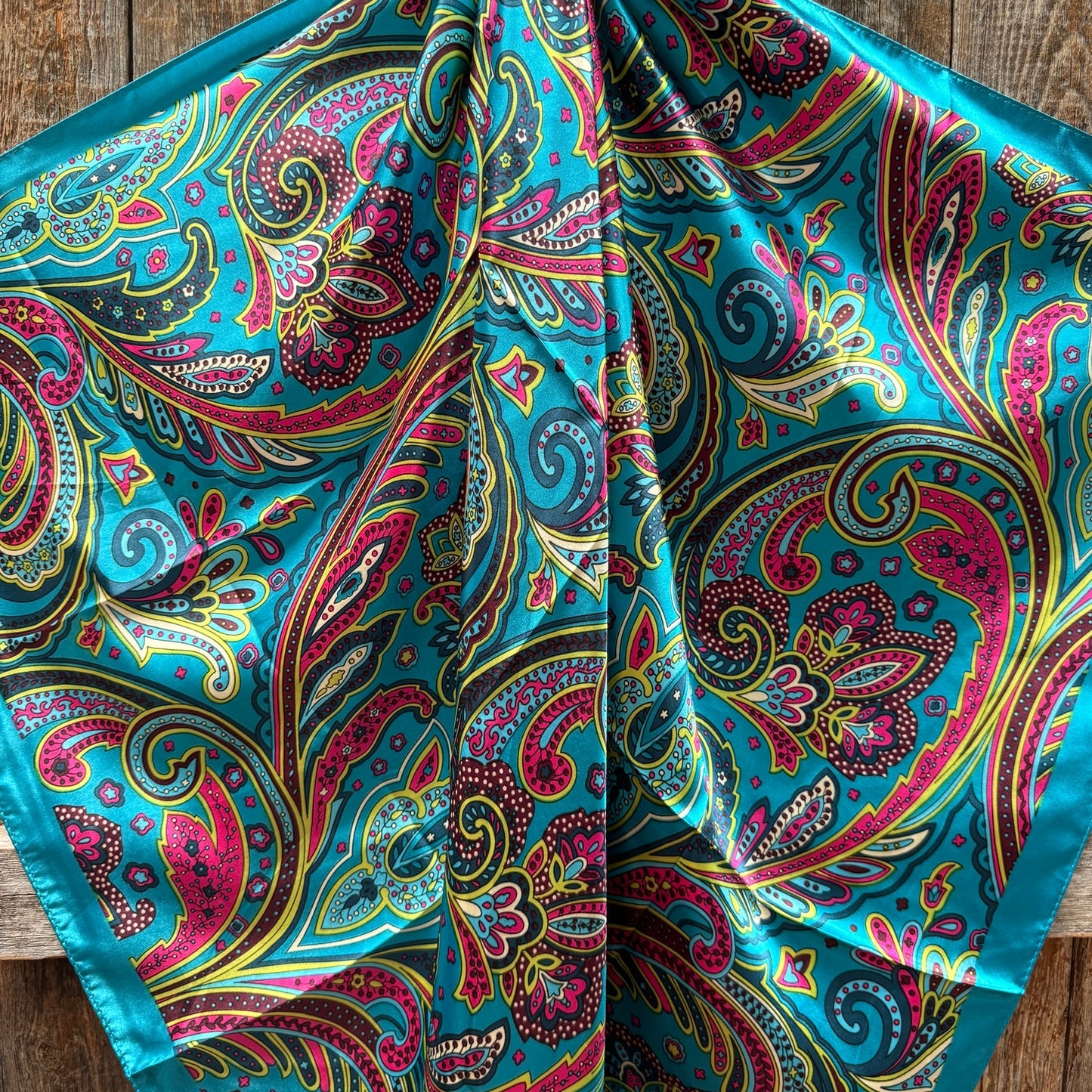 Scarf - Blue Fun Floral