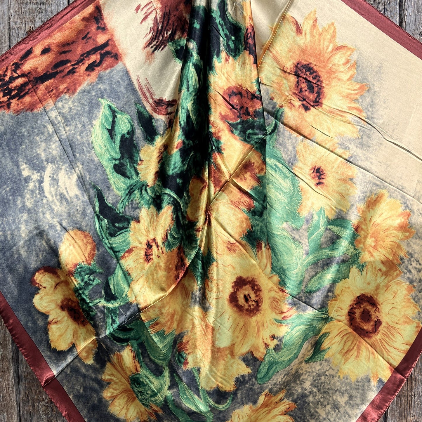 Scarf - Painted Sunflower