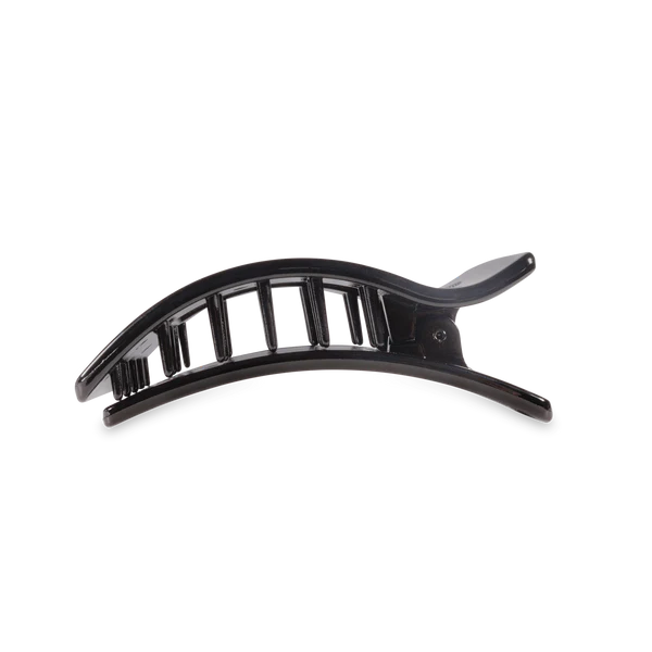 Teleties Hair Clip - Flat Rectangle Medium Jet Black