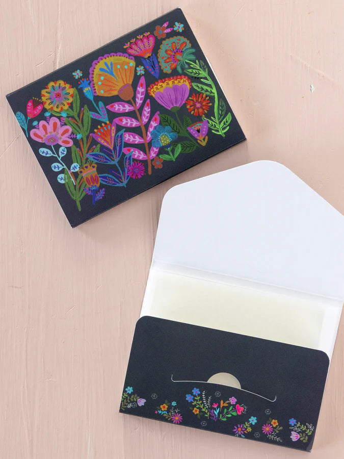 Lint Pack - Navy Folk Flower