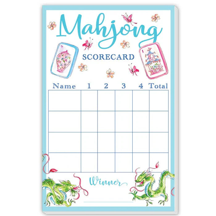 Mahjong Scorecard Notepad