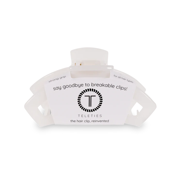 Teleties | Open Medium Coconut White Hair Clip