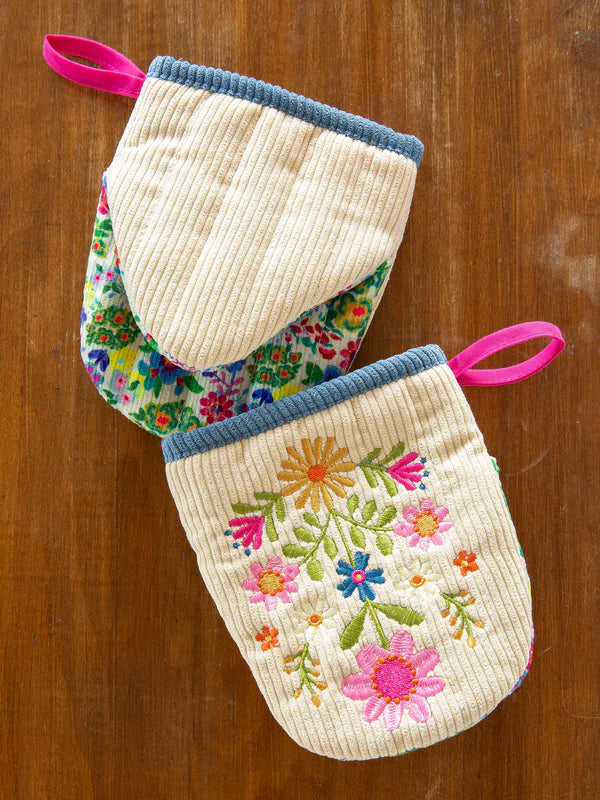 Oven Mitt - Embroidered Mini