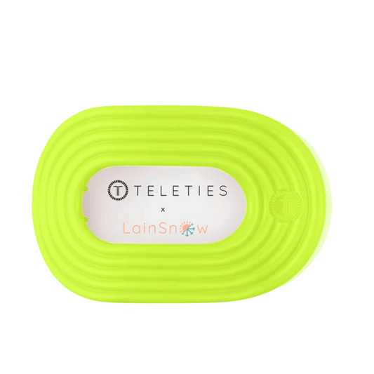 Teleties Hair Clip - Large Flat Round Palm Glow