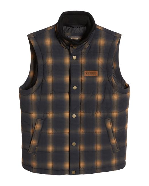 Pendleton | Men's Pendleton - Navy & Gold Plaid Vest