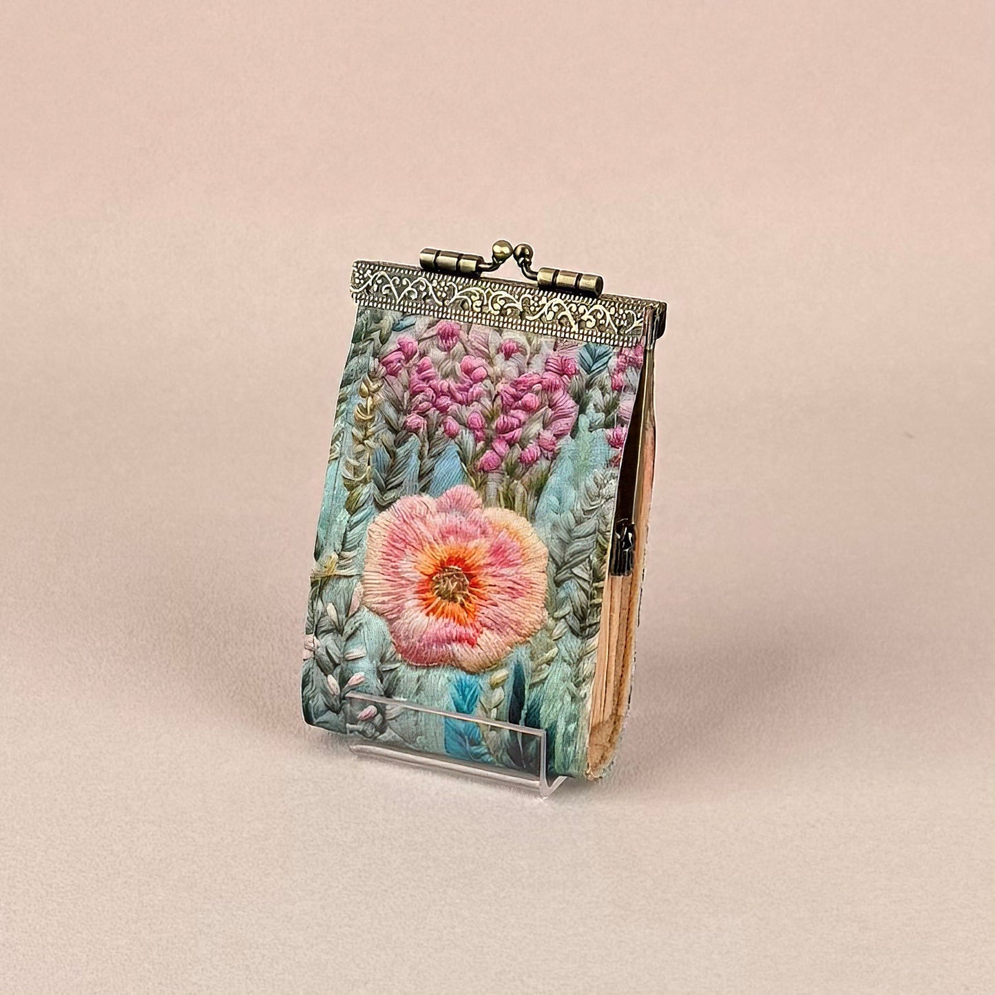 Accessories | Card Holder Embroidery Floral Print