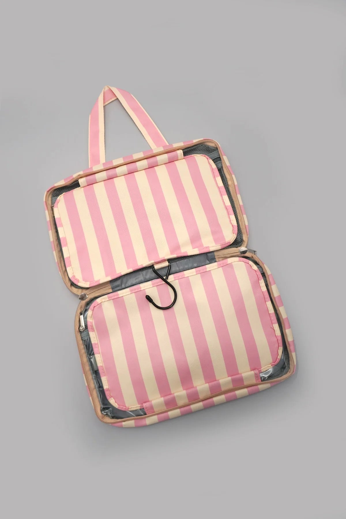 Cosmetic Pouch - Pink Stripe