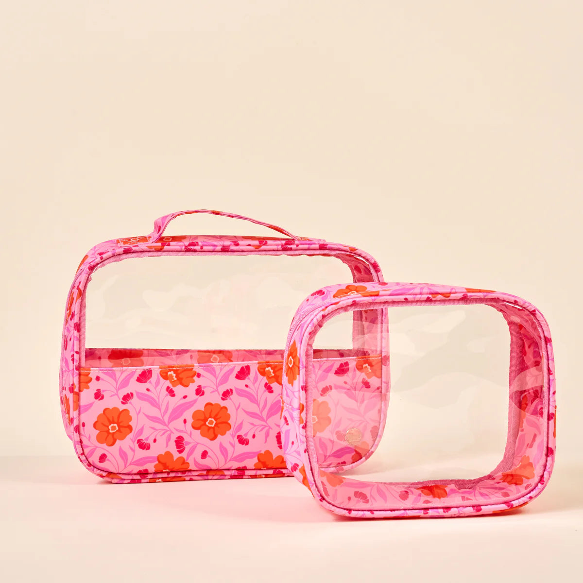 Toiletry Bag - Poppin Petals Hot Pink