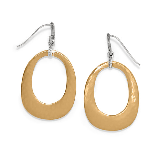 Meridian Geo Open Hoop French Wire Earrings