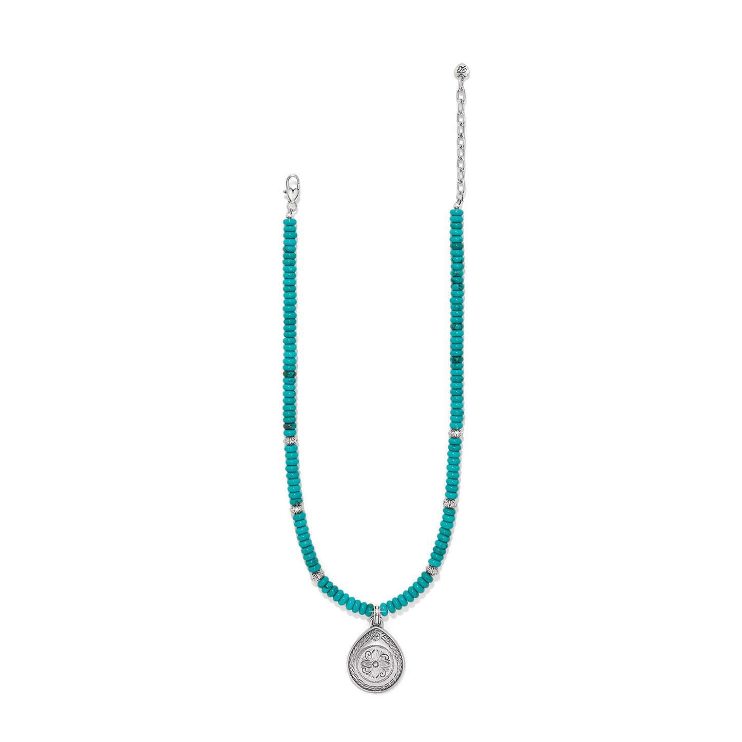 Mosaic Turquoise Teardrop Necklace