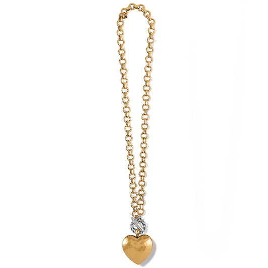 Inner Circle Heart Toggle Necklace