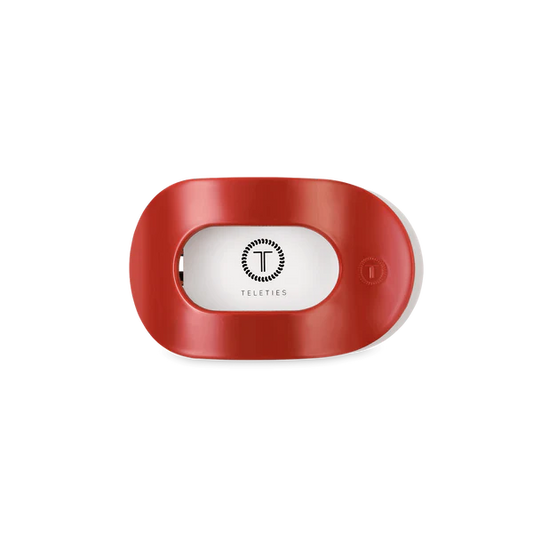 Teleties Hair Clip - Flat Round Small Red Carpet Ready