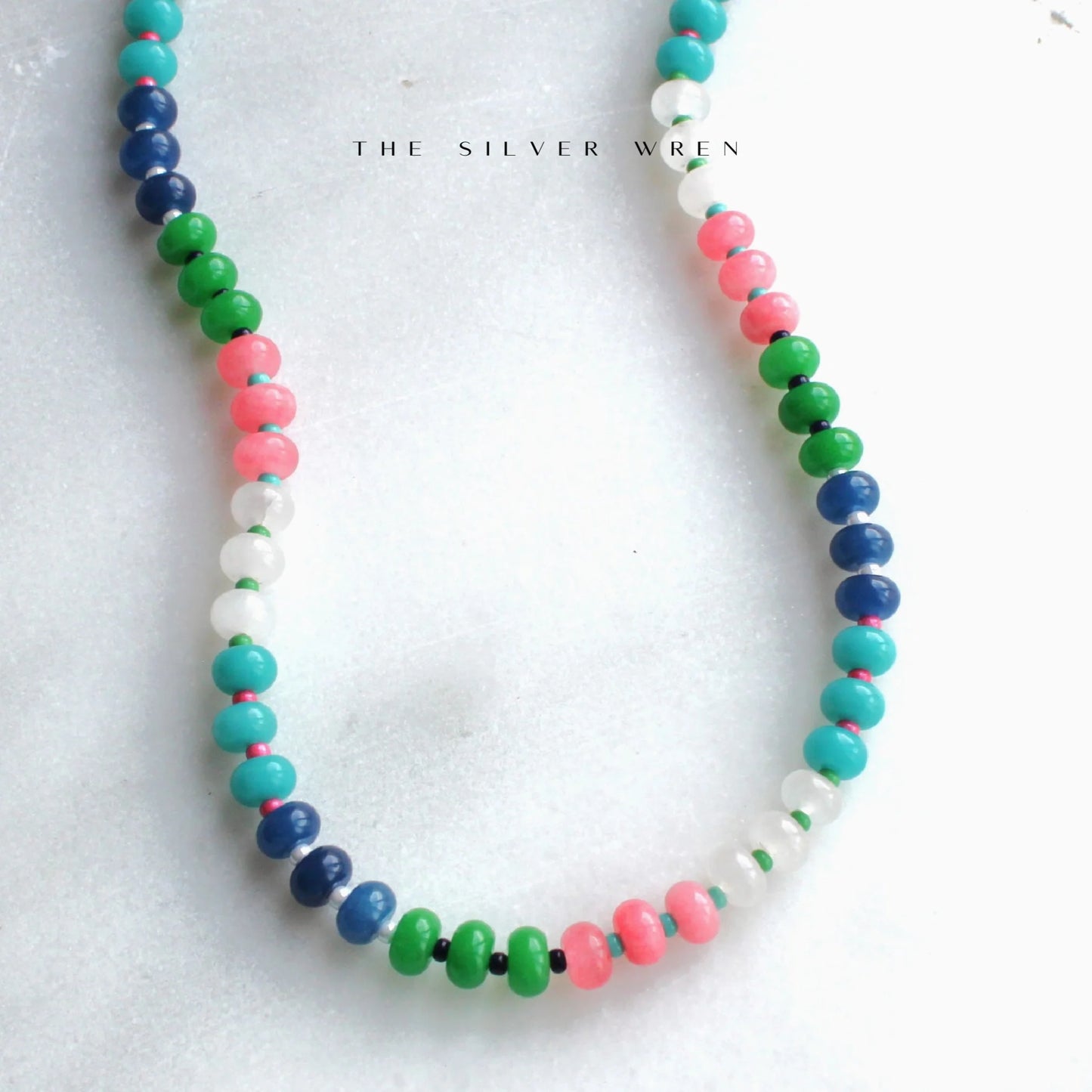 Resort Stone Candy beaded Necklace