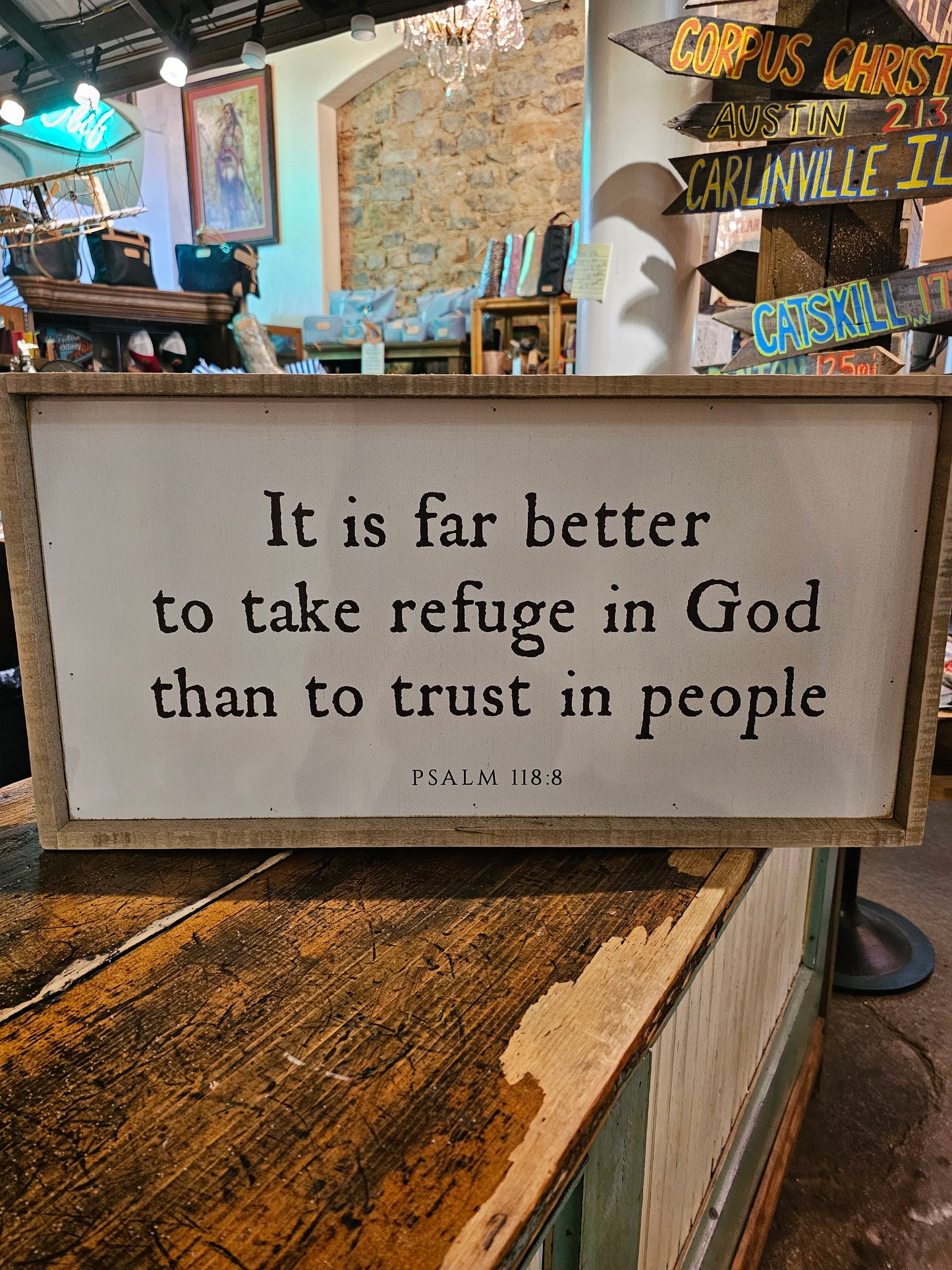 Housewares | Refuge In God Sign
