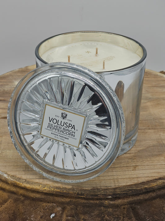 Candle | Voluspa Silver Birch Peppercorn 36oz