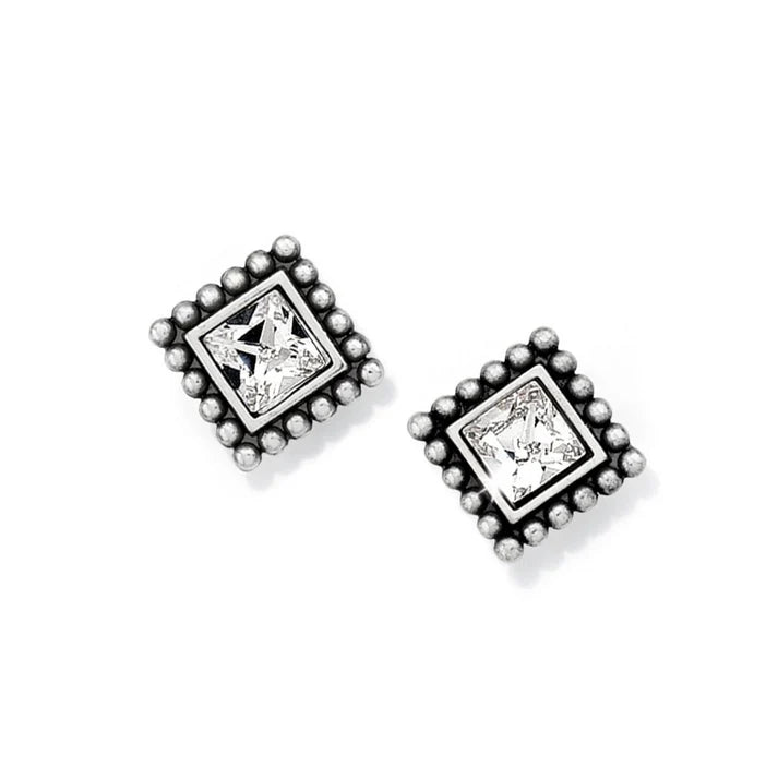 Earrings - Brighton Sparkle Square Mini Post
