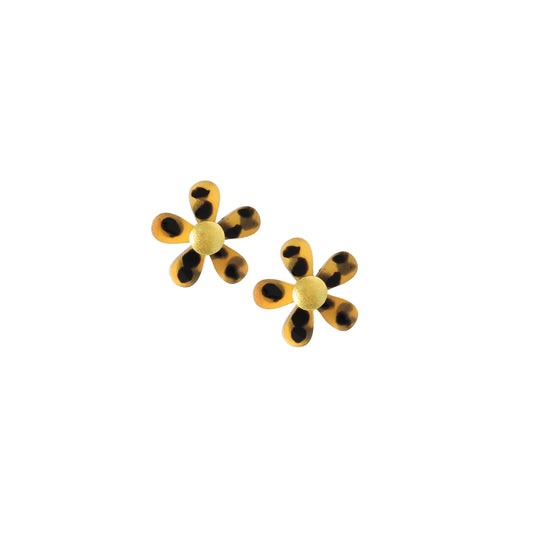 Sunshine Tienda Tortoise Flower Earrings