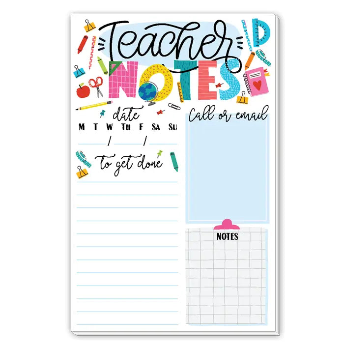 Teacher Notes List Notepad