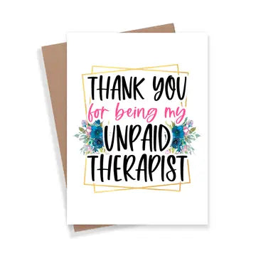 Stationery | Card Unpaid Therapist