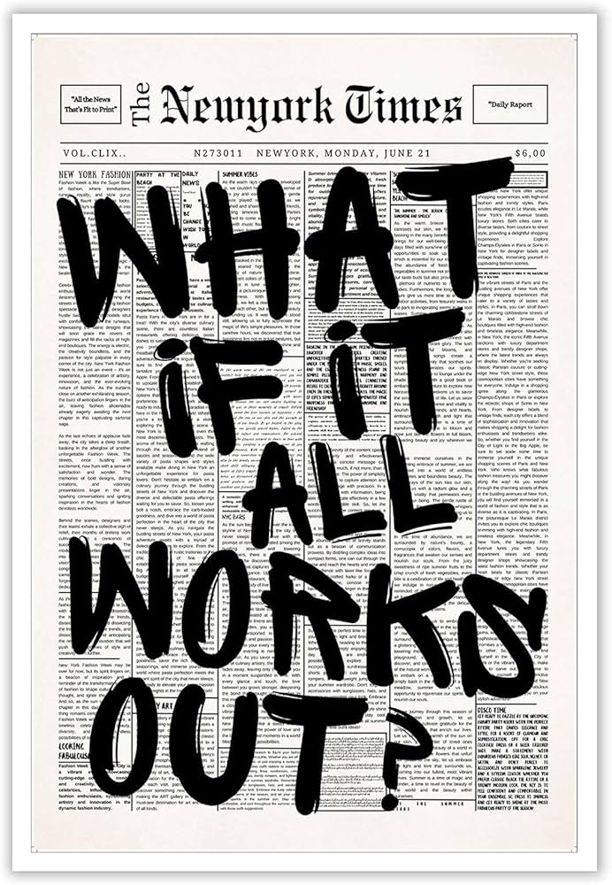 It All Works Out Canvas Print 9x12
