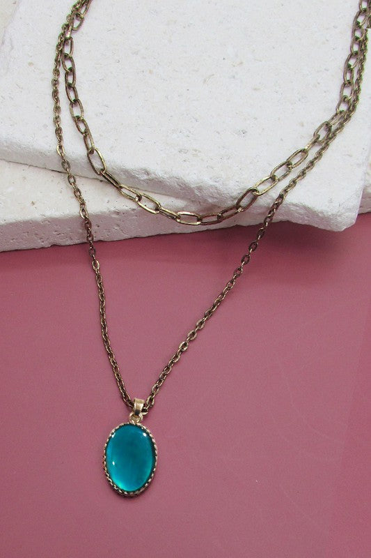 Turquoise Pendant Necklace