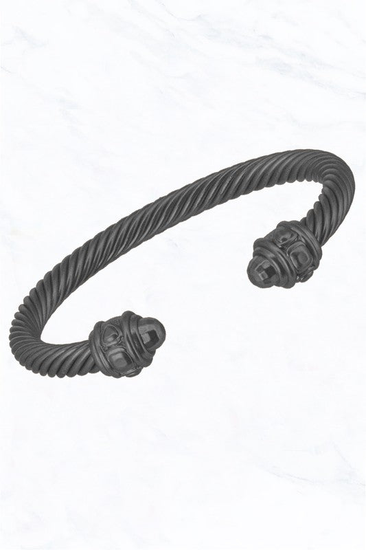 Jewelry | Bracelet Matte Tone Fashion Cable Cuff