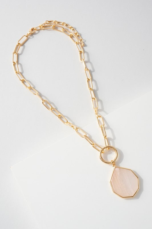 Teardrop Stone Necklace