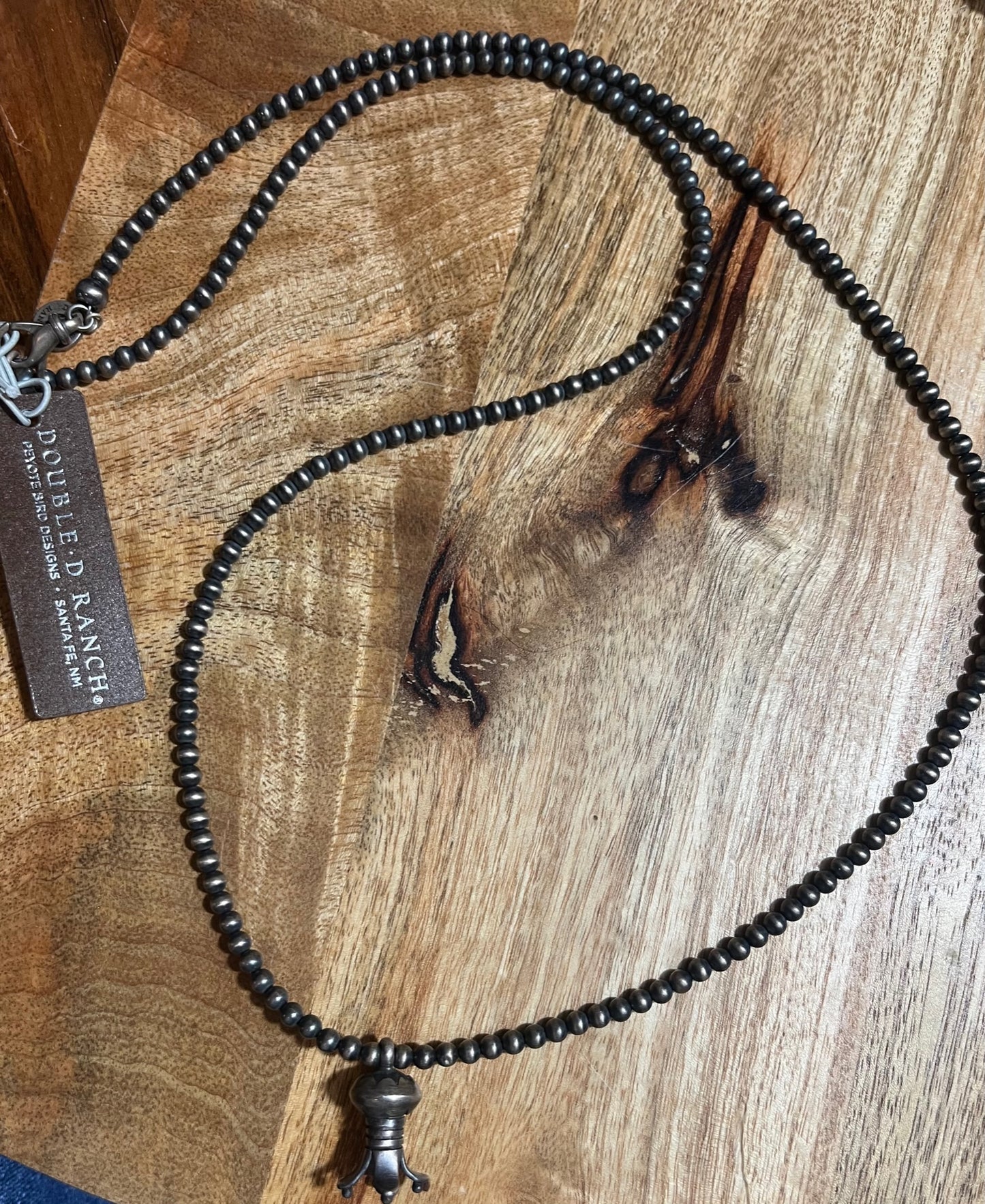 Turquoise | Authentic Double D Ranch Navajo Pearl Mini Blossom Necklace