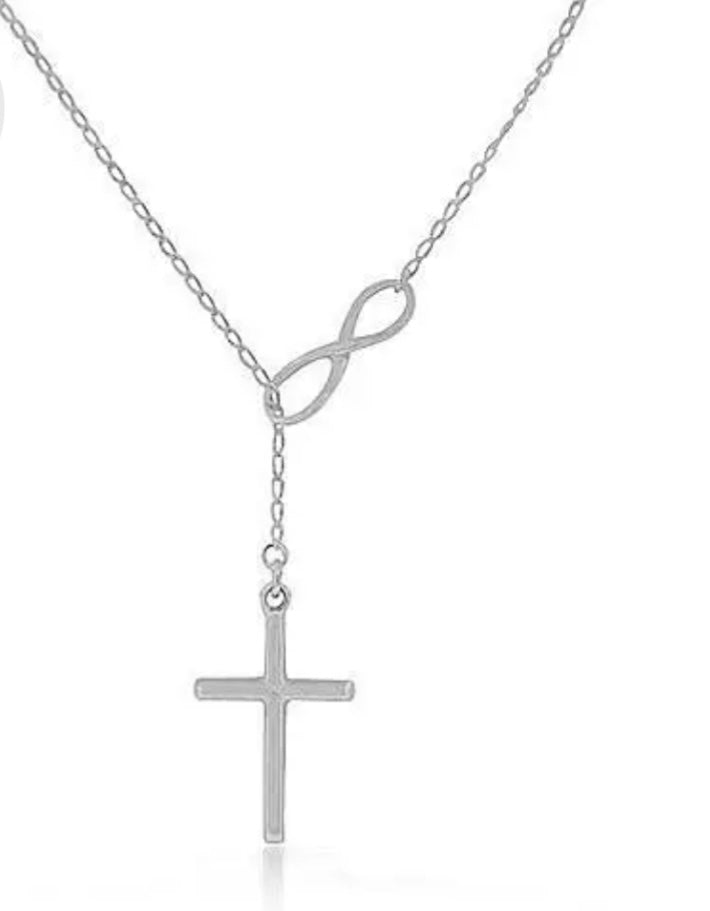 Necklaces | Infinity Cross Silver Necklace
