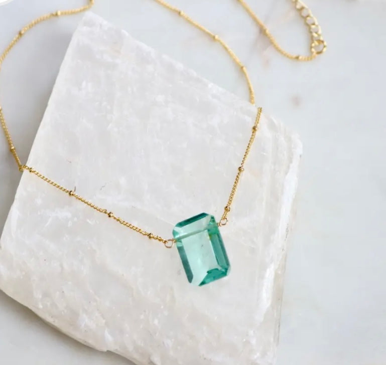 Necklace | Aquamarine Quartz Necklace