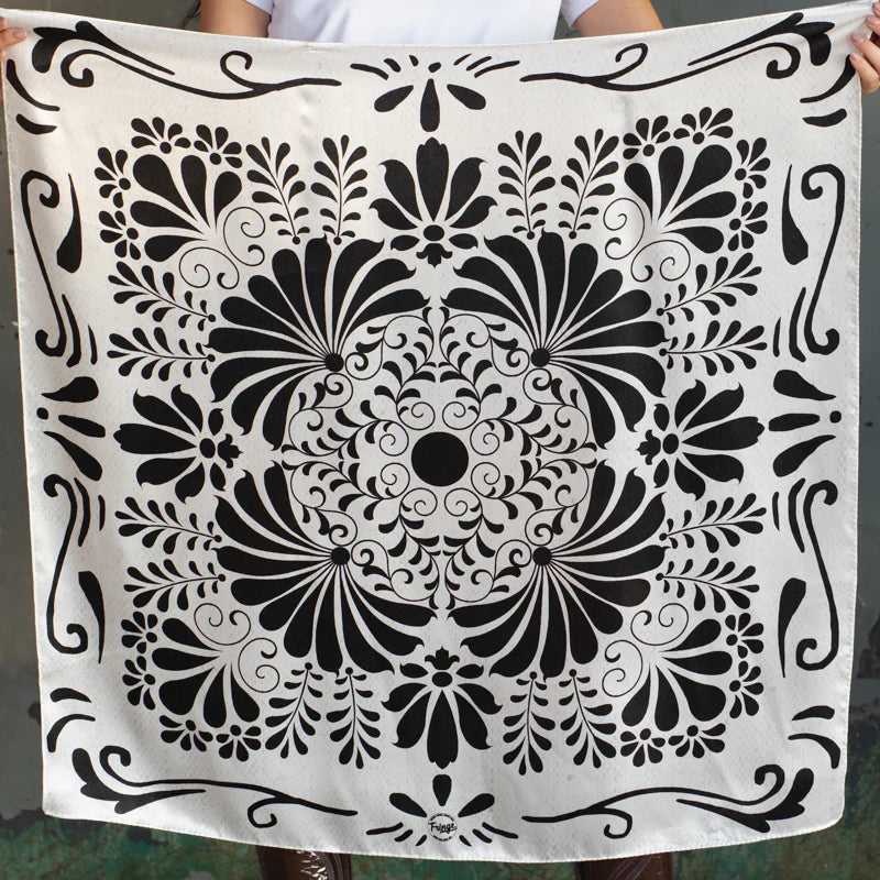 Scarves Fringe - Western 100% Silk Scarves
