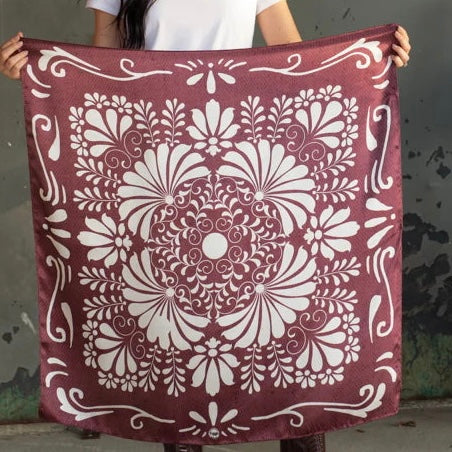 Scarves Fringe - Western 100% Silk Scarves