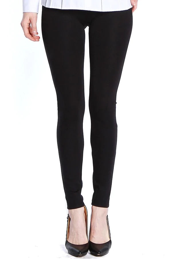 Bottoms | Leggings Black Wide Band Pull-On Ankle