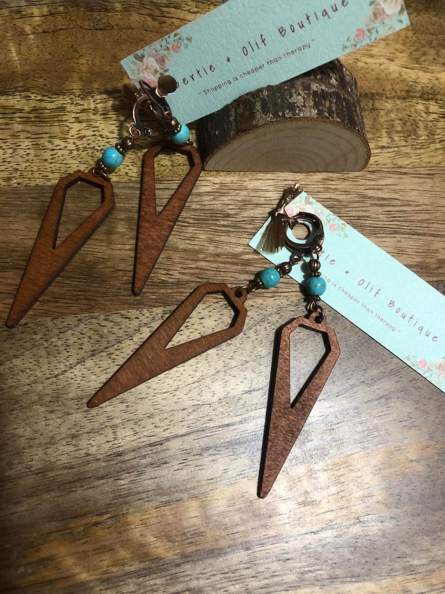 Earrings | Bohemian Wooden Earrings