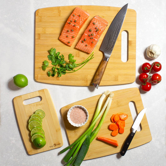 Shelby Wilcox Registry | Bamboo Cutting Board Set (3 Pc)