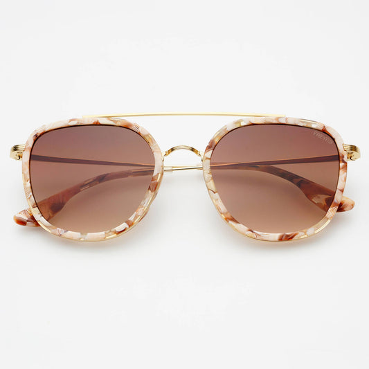 Accessories | Sunglasses Weston Acetate Round Unisex Pink Pearl / Brown