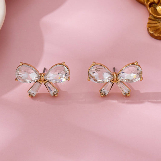 Earrings - Crystal Bow Stud