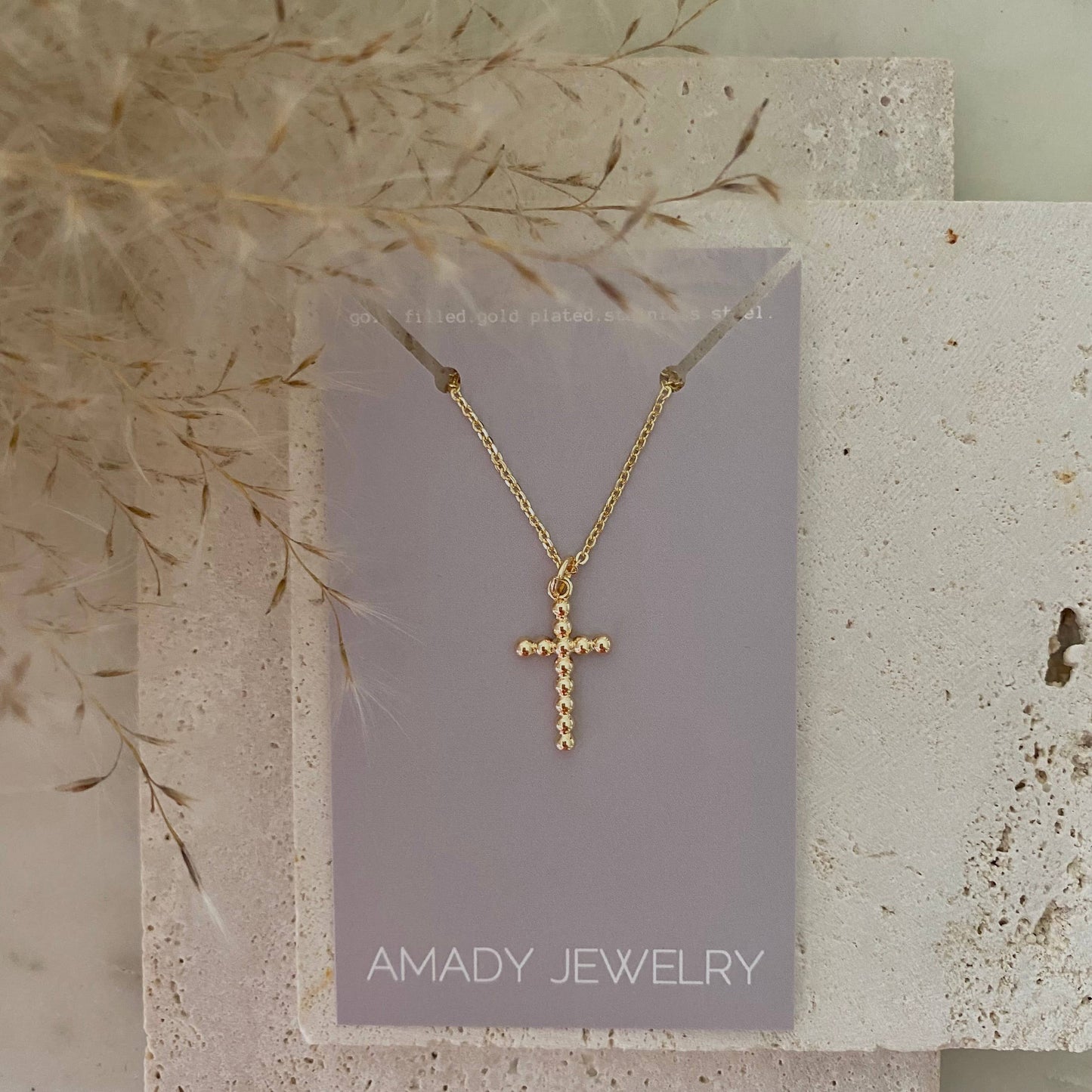 Necklace - Cross Charm Waterproof