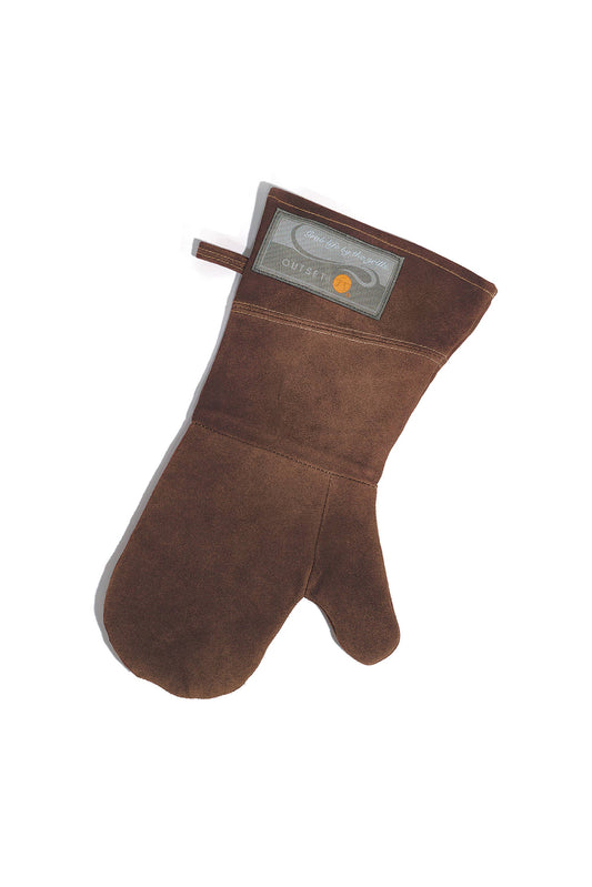 Home and Garden | Outset Grill Mitt Brown Leather, 8.5” x 15”
