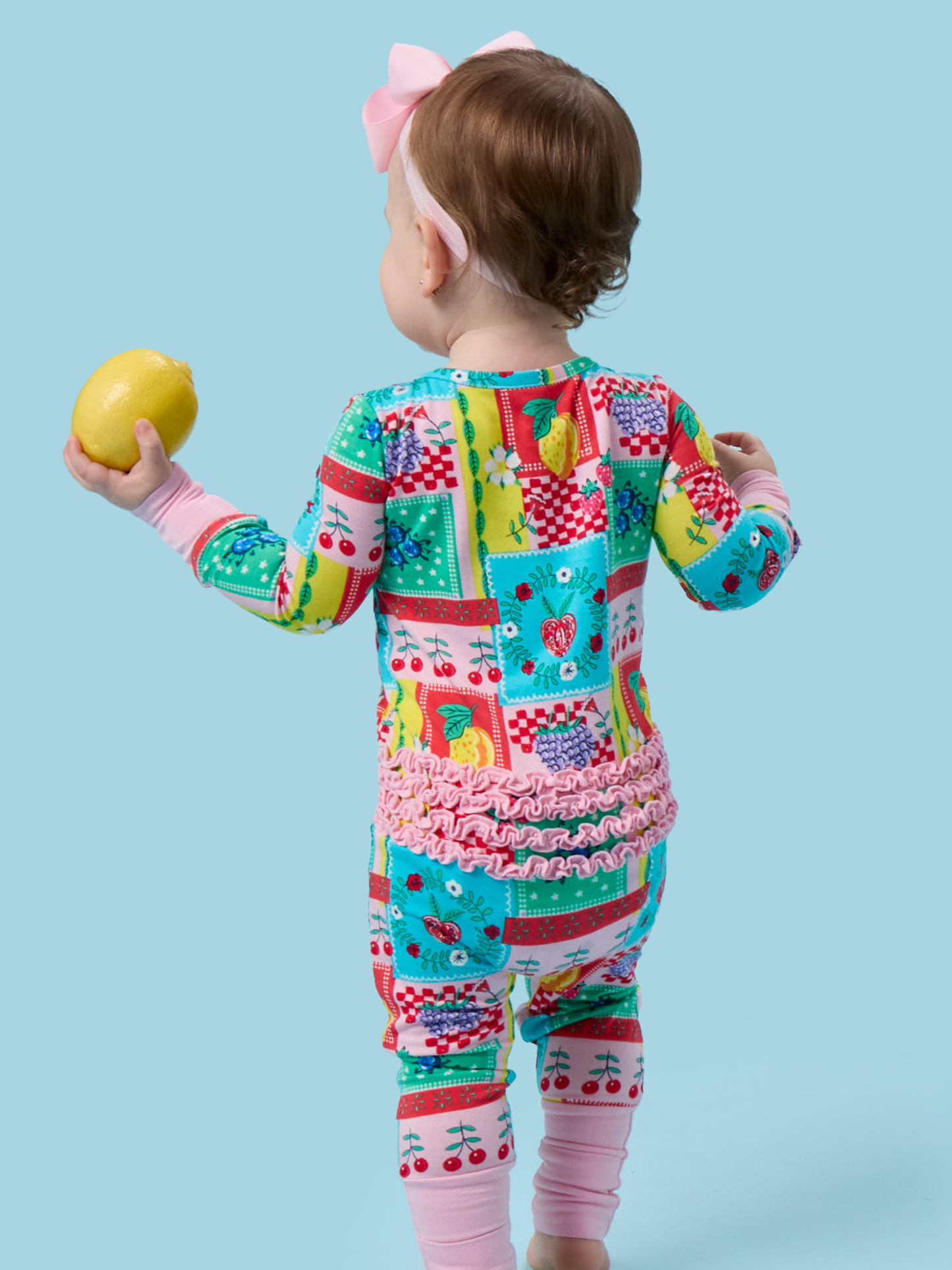 Baby Girls Picnic Party Footie Pajama