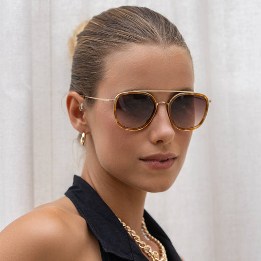 Accessories | Sunglasses Weston Acetate Round Unisex  Light Tortoise Brown