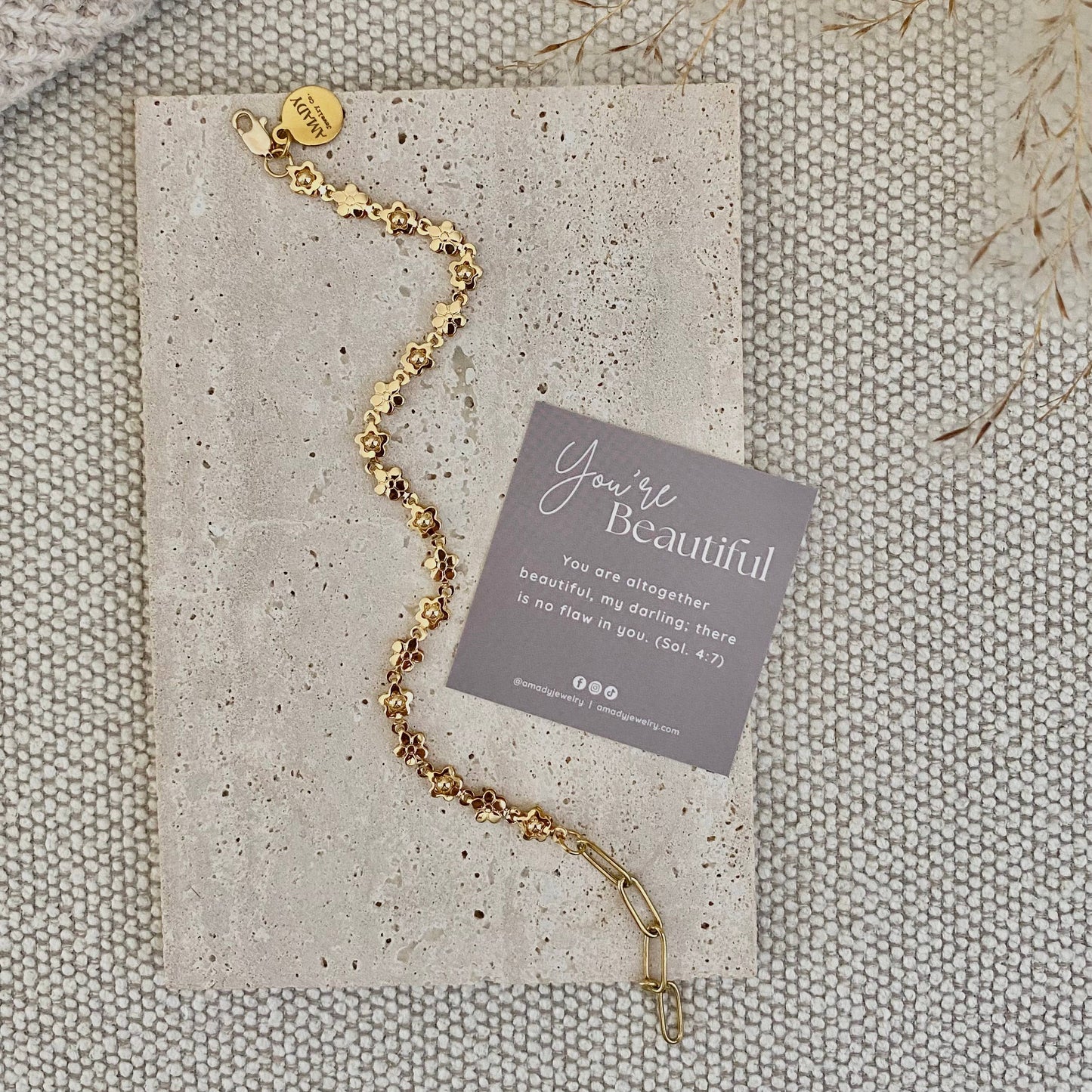 Bracelet - Layering Gold Plated Charm