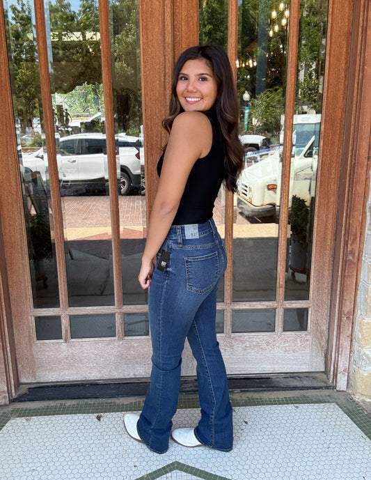 Bottoms | KUT From The Cloth Jeans  Alidd High Rise Fab Ab  Bootcut W/Dk Stone
