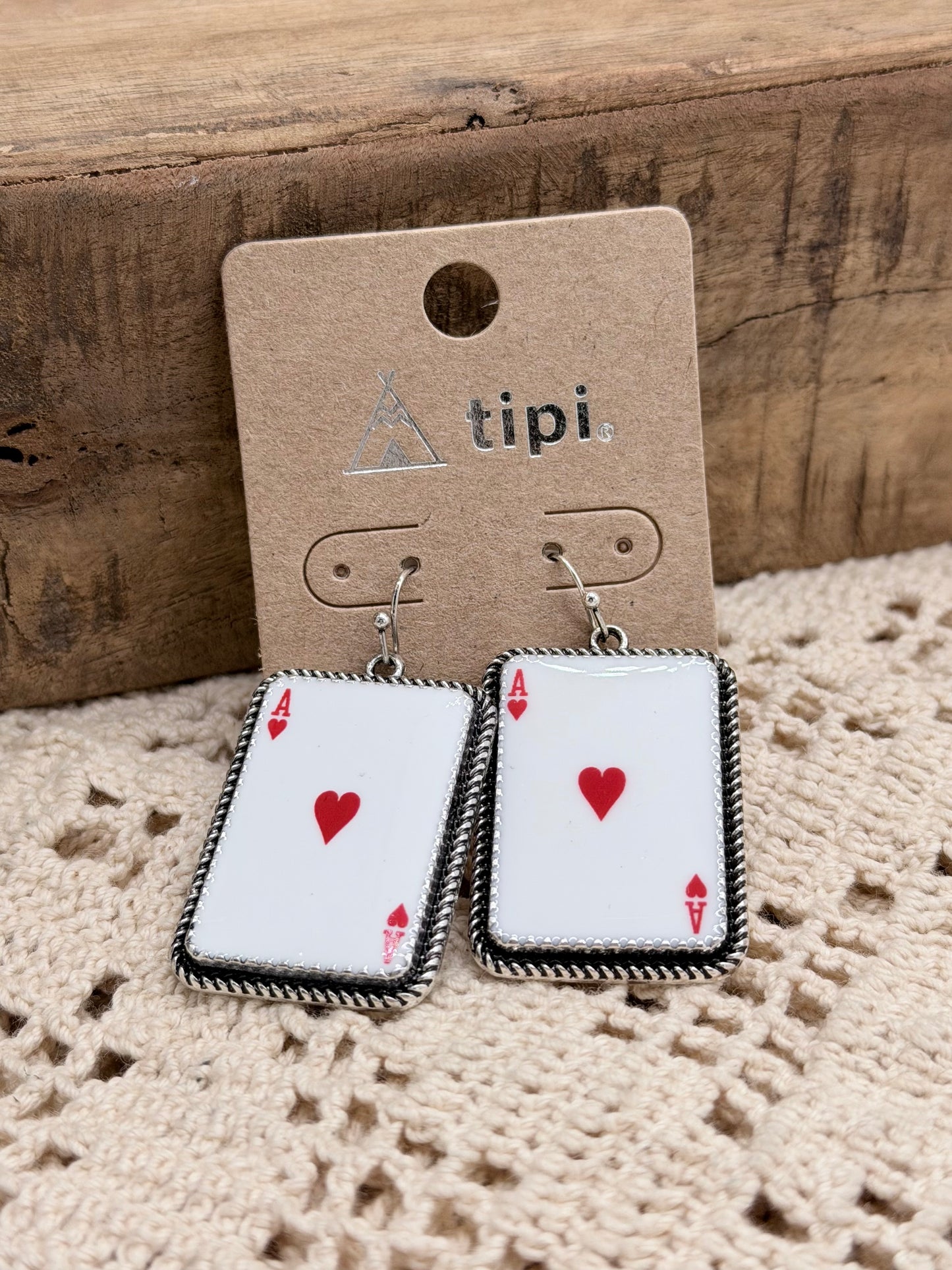 Jewelry | Earrings Ace Of Hearts Dangle