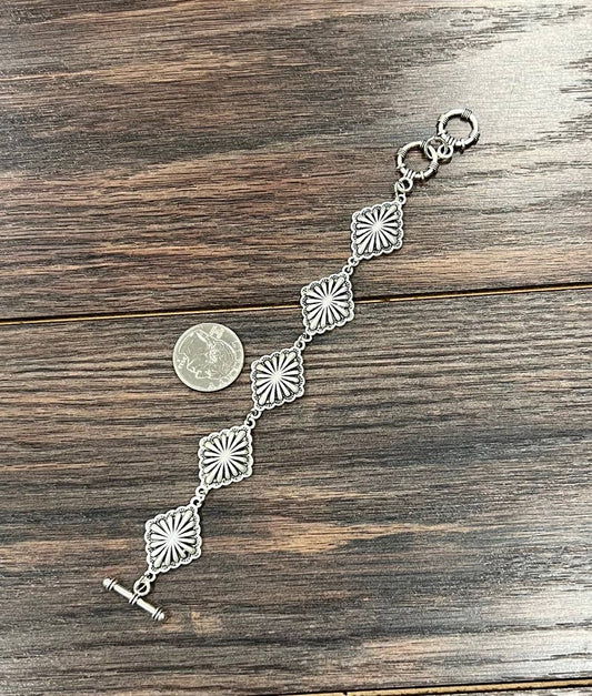 Bracelet - Brass Concho Adjustable