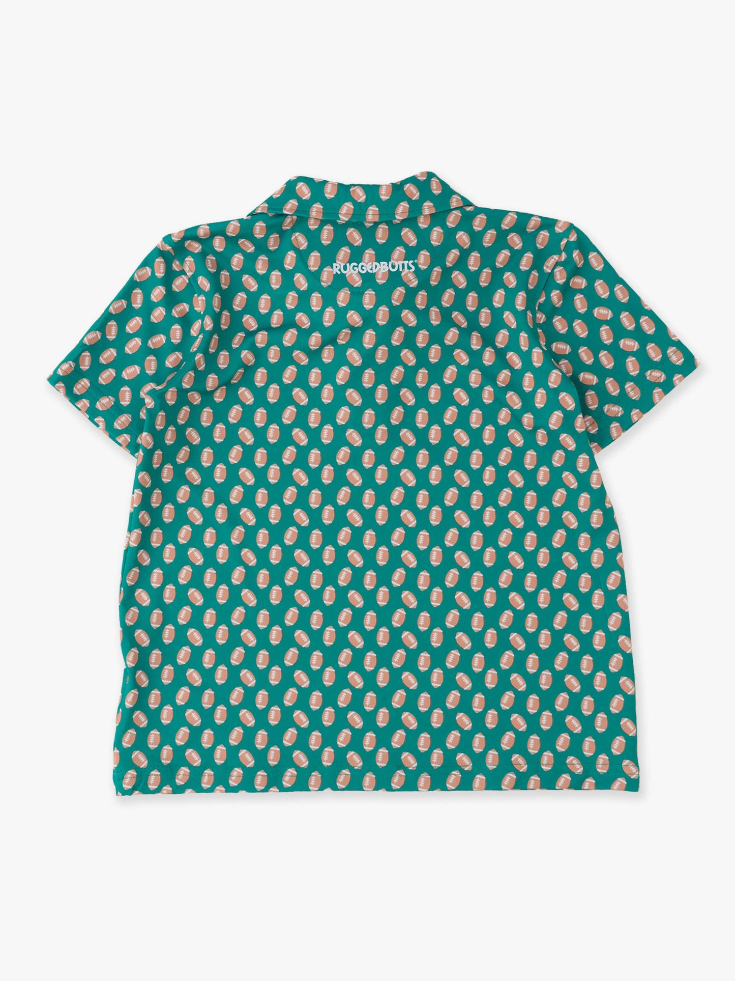 Shirt - Boys Varsity Green Football Polo