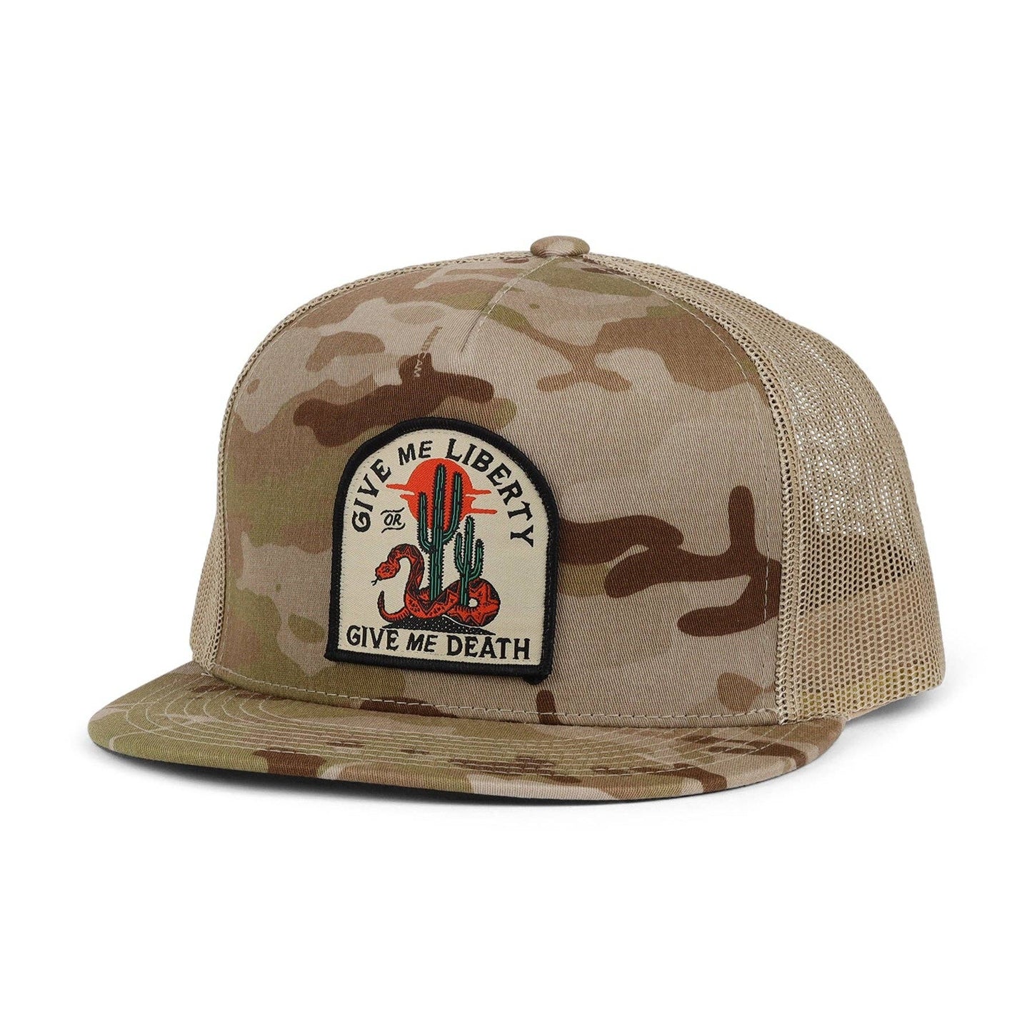 Liberty or Death Brown Camo Hat