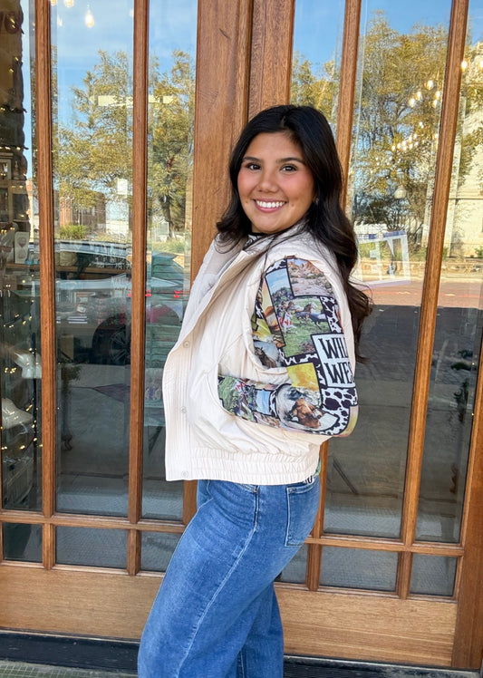 BOMBER STYLE PUFFER VEST